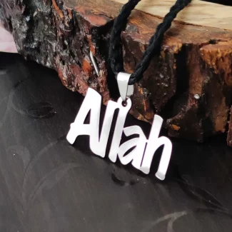 Allah Prayer Word Muslim Islamic Necklace Gift