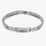 Valentine Gift I LOVE YOU Word Wristband Bracelet Gift For Men's And Boys