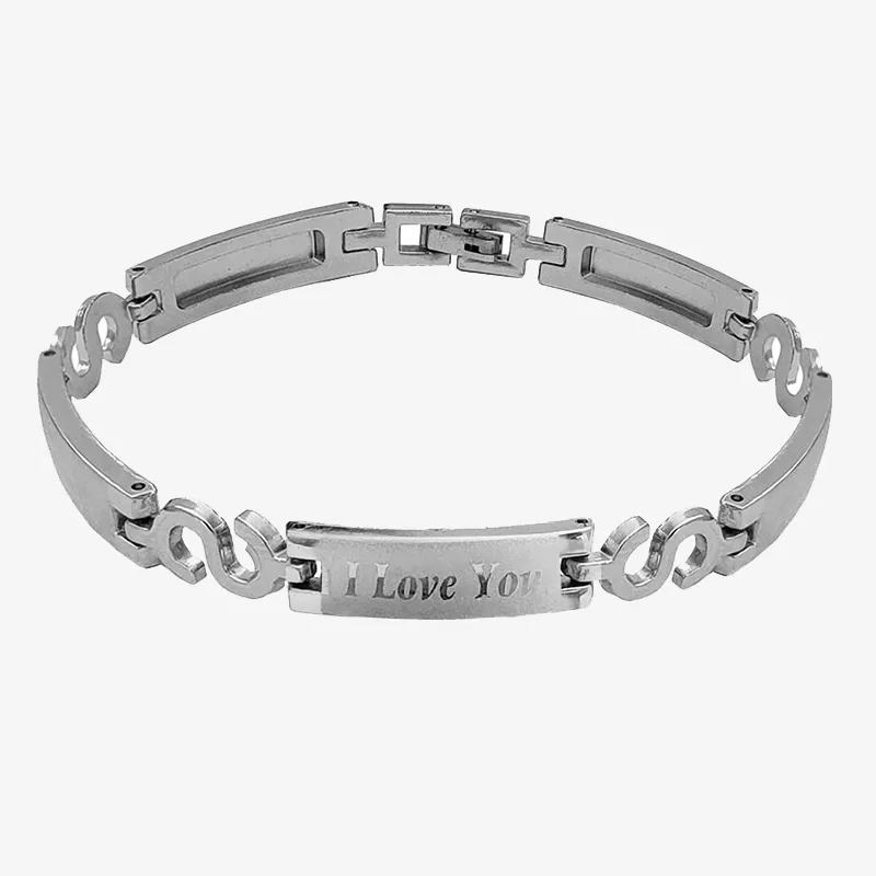 I LOVE YOU Word Wristband Bracelet Perfect Valentine's Gift For Couple