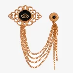 king crown lapel pin gift