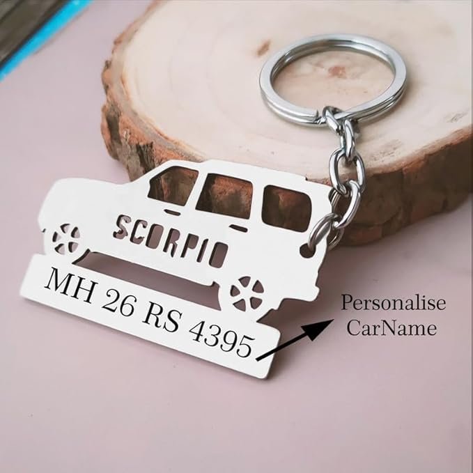 Customised Scorpio Car Keychain Gift Customised Scorpio Car Keychain Gift