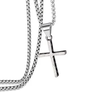 Religious Jesus Cross Bible Prayer Necklace Gift