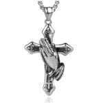 Lord Jesus Prayer Hands Christian Necklace Gift