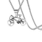 Biker Bicycle Charm Bike Sports Necklace Gift
