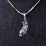 Biker Feather Men's Necklace Gift