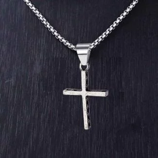 Religious Jesus Cross Bible Prayer Necklace Gift