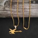 Music Guitar Eagle Charm Necklace Gift