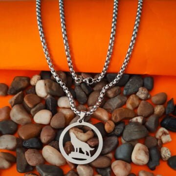 Animal Gift Silver Stainless Steel Pendant