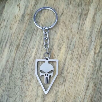 Bikers Keychain Punisher Keyring