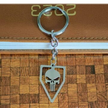 Bikers Keychain Punisher Skull Keyring