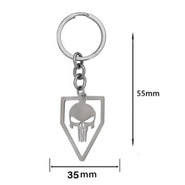 Bikers Punisher Keyring