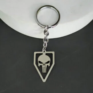 Bikers Keychain Punisher Skull Gift Keyring