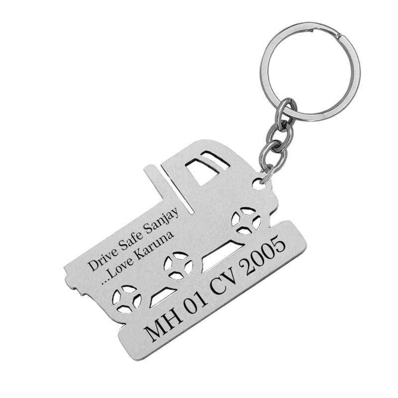 Customize Laser Engraved Drive Safe Keychain Gifts for Husband Dad BF