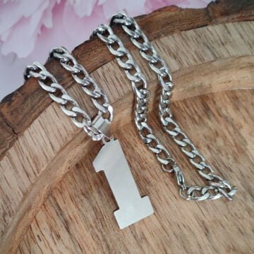 Jersey Number 0-9 Necklace Personalized Stainless Steel Inspiration Initial Pendant Jewelry Sports Fan Gift-5
