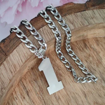 Jersey Number 0-9 Necklace Personalized Stainless Steel Inspiration Initial Pendant Jewelry Sports Fan Gift-5