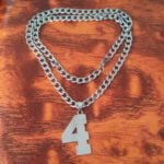 Jersey Number 0-9 Necklace Personalized Stainless Steel Inspiration Initial Pendant Jewelry for Sports Fan Gift 4