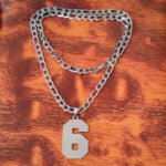 Jersey Number 0-9 Necklace Personalized Stainless Steel Inspiration Initial Pendant Jewelry for Sports Fan Gift -6