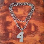 Jersey Number 0-9 Necklace Personalized Stainless Steel Inspiration Initial Pendant Jewelry for Sports Fan Gift