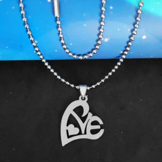Heart Shape Love Pendant Necklace Gift