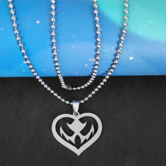 Heart Shape Dragon Charm Necklace Gift