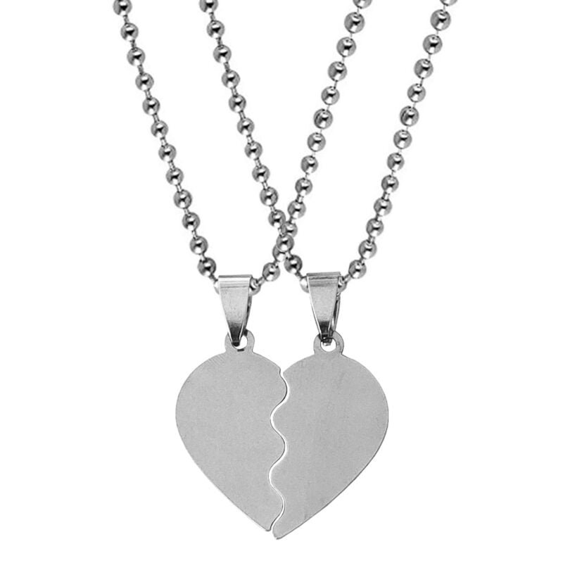 Broken Heart Couple Necklace Gift