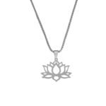 Lotus Flower Pendant Necklace Gift