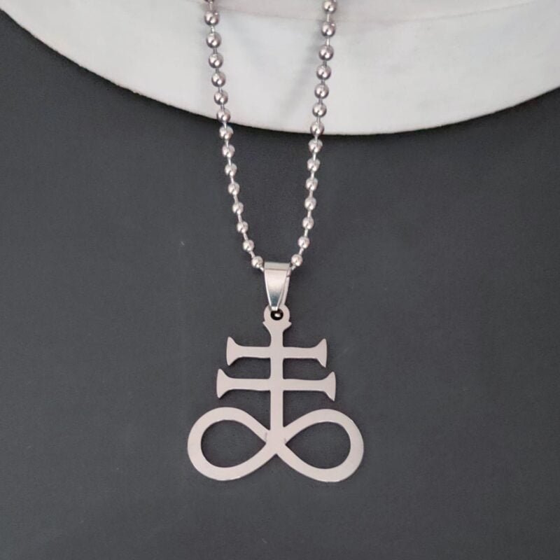 Cross Occult Satanic Necklace Gift