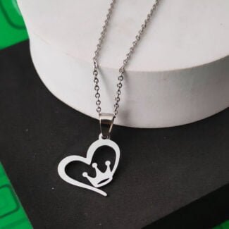 Valentine Gift Crown Heart Pendant Gift