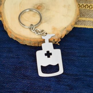 Sanitizer Medical ID Bottle Opener Keychain Gift