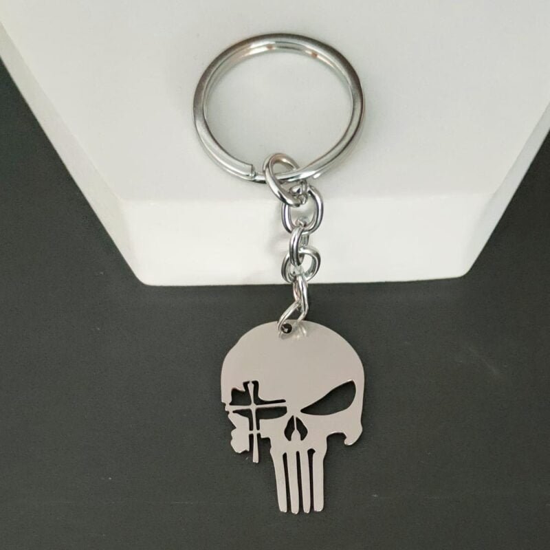 Punisher Skull Keychain Gift
