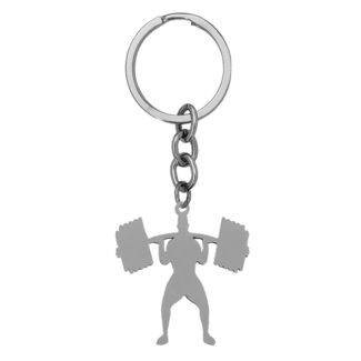 Weightlifter Dumbbells Sports Keychain Gift For Men's And Boys