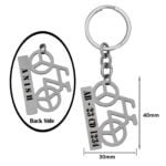 Bicycle Custom Name Plate Keychain Gift