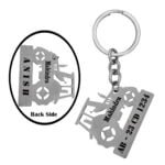 Personalized Tractor Name Plate Keychain