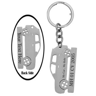 Customized Vehicle Number Plate Keychain Gift