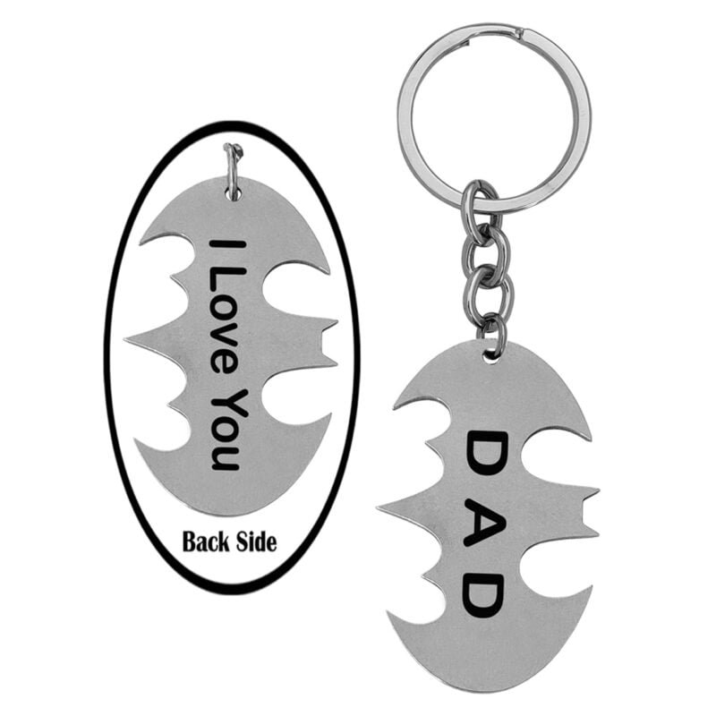 Personalized Dad Keychain With Custom Message Gift