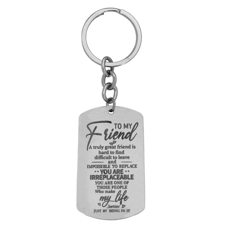 Personalised Friends Message Keychain
