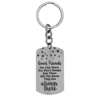 Good Friends Custom Message Keychain Gigt