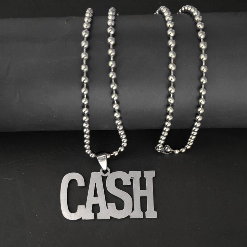 Hip Hop Cash Word Pendant Necklace Gift Hip Hop Cash Word Pendant Necklace Gift