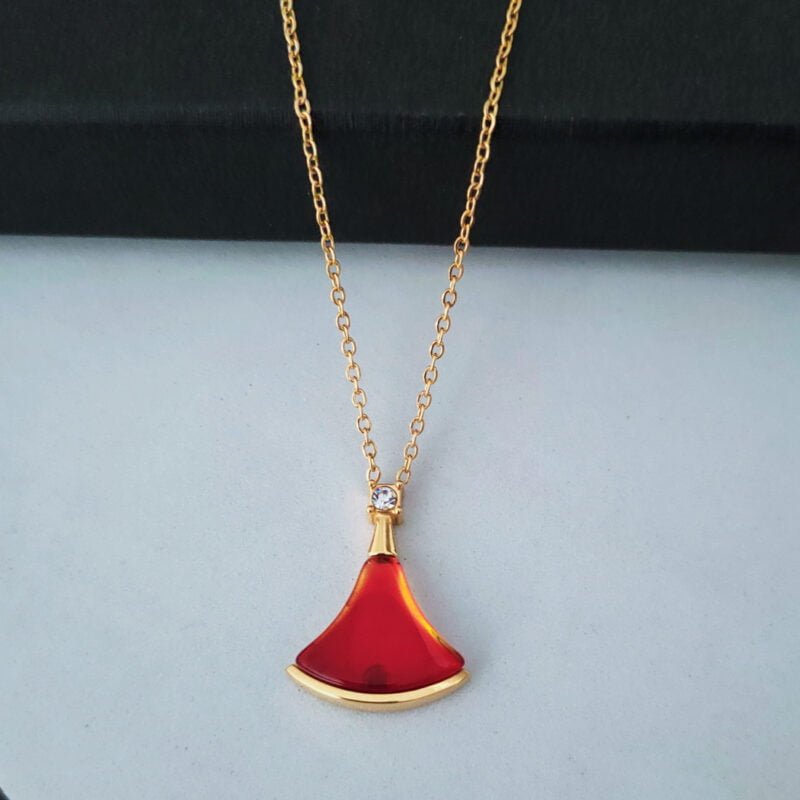 Women's Skirt Fan Necklace Fashion Jewelry Gift