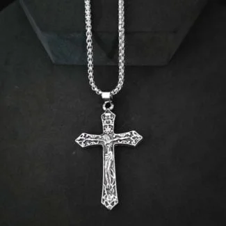 Religious INRI Jesus Cross Necklace Gift