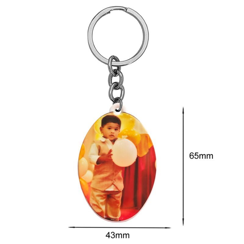 Personalized Photo Print Keychain Gift for Girl Boys And Unisex
