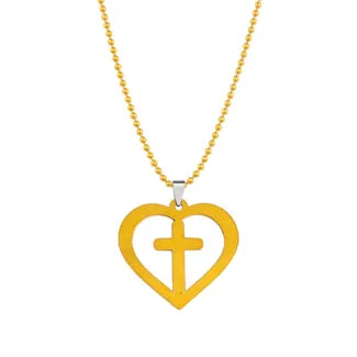 Gold Cross Necklace Gift
