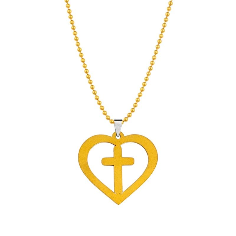 Gold Cross Necklace Gift Gold Cross Necklace Gift