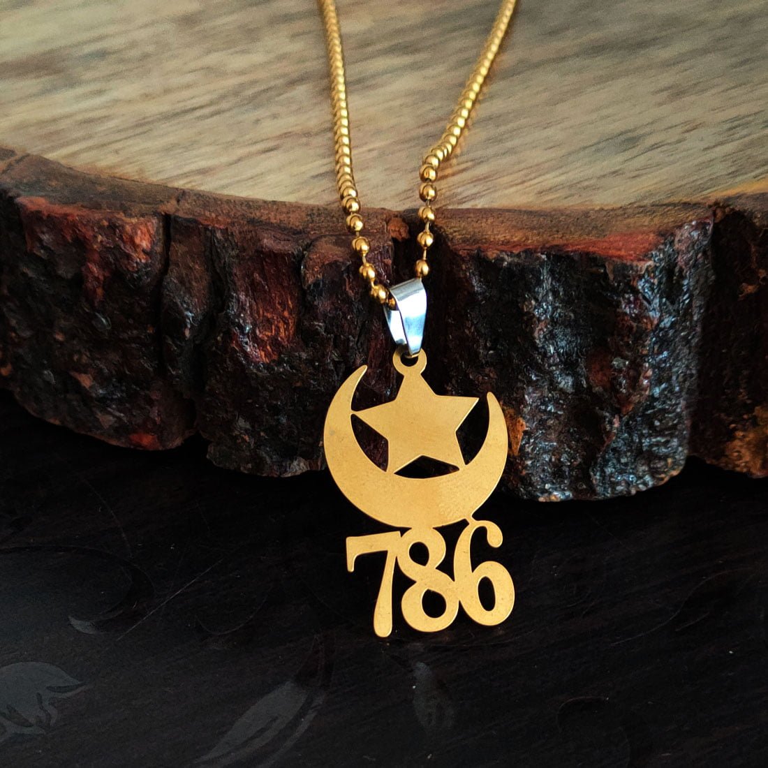 Shiny Jewelers USA Mens Hip Hop Muslim Islam Moon Star...