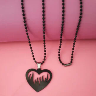 Flaming Heart Necklace Gift