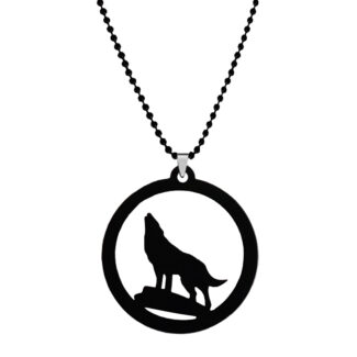 Bikers Jewelry Wolf Necklace Animal Gift Pendant