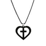 Heart Cross Necklace