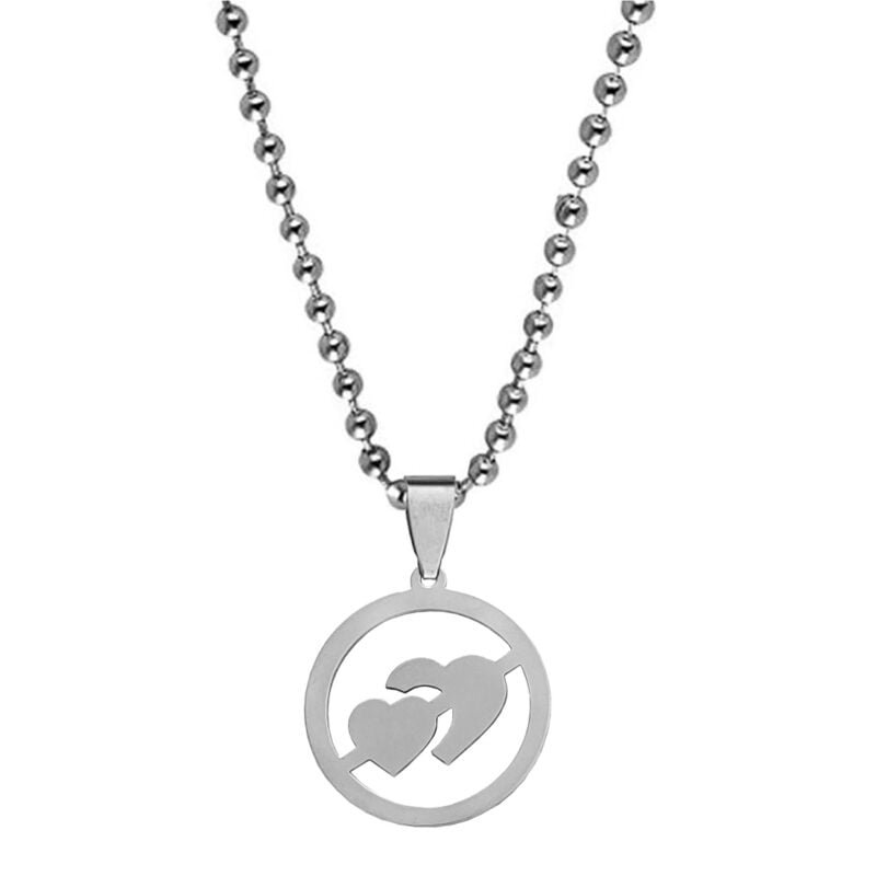 Arrow Double Heart Necklace Gift