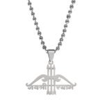 Jai Shree Shaym Text Word Necklace Gift