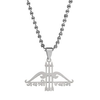Jai Shree Shaym Text Word Necklace Gift